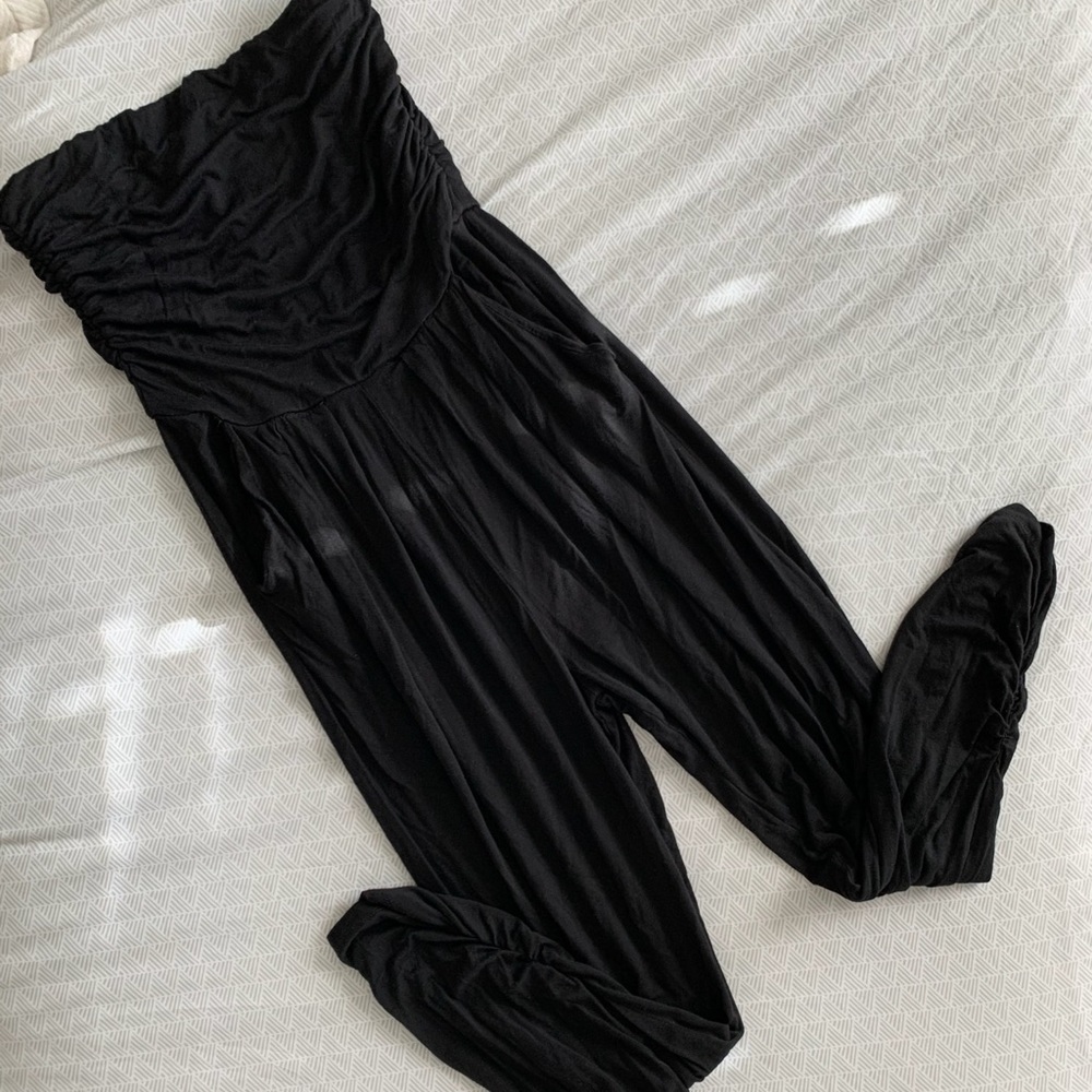 Strapless Black Jumpsuit